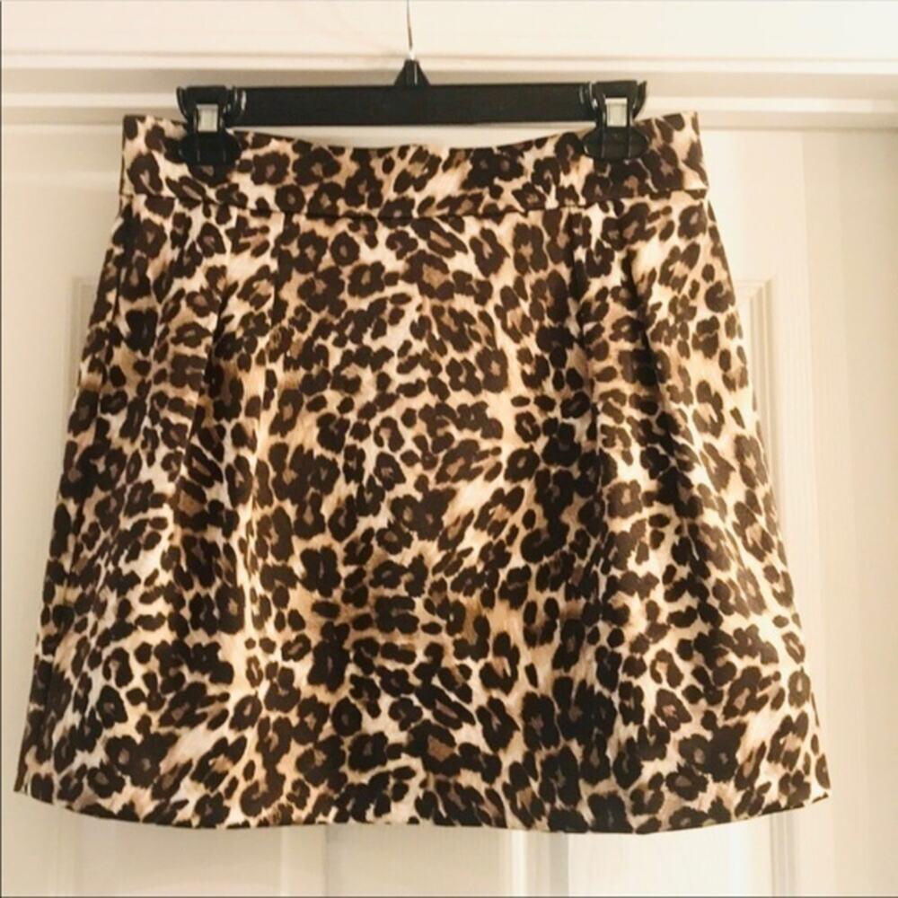 Naven Cusp Leopard Print Pleated Mini Skirt Animal Cheetah Print Brown Y2K (6)